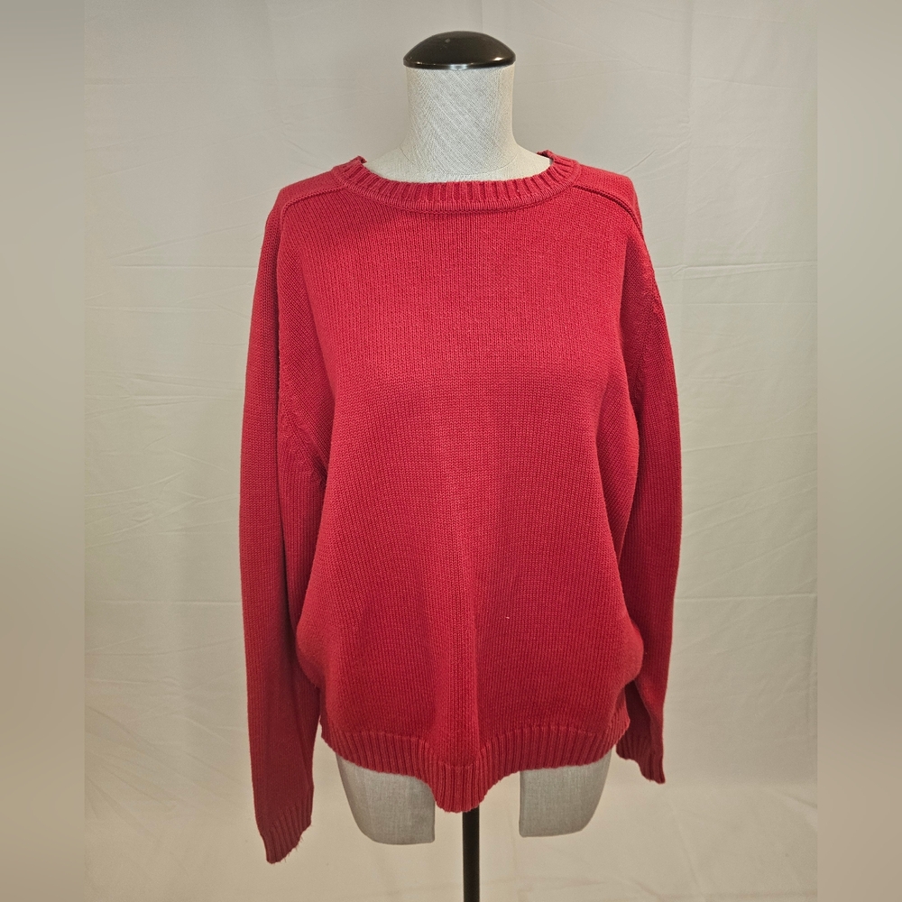 Red Cotton Sweater